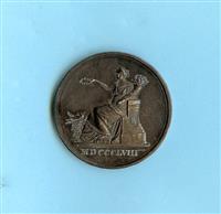 4104.b_vz.jpg; 4104; Twee medailles van de tekenschool te Deventer; medaille