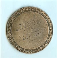 H1988-0023_kz.jpg; H1988-0023; Medaille van Deventer Mannenkoor, gewonnen bij concours Wilp1927; medaille